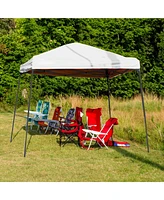 Trappers Peak 6 1/2-by-6 1/2-Foot Folding Pop-Up Shade Canopy, White