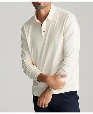 UNTUCKit Men's Wrinkle-Free Long Sleeve Damaschino Polo