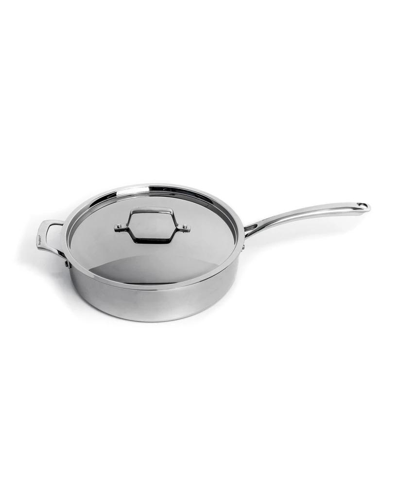 BergHOFF Professional Tri-Ply 18/10 Stainless Steel 11" Saute Pan with Ss Lid, 4.6qt.