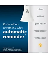 Sonicare Philips Optimal Plaque Control replacement toothbrush heads, HX9023/65 White 3-pk