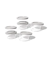 Dura Living 12-Piece 2 Cup Round Food Storage and Meal Prep Container Set