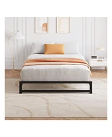 gaomon 6 Inch Metal Platform Bed Frame With Steel Slat Support, Mattress Foundation And No Box Spring Needed