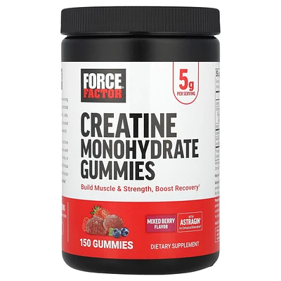 Force Factor Creatine Monohydrate Gummies Mixed Berry 5 g