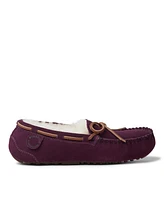 Dearfoams Fireside By Women's Victoria Genuine Shearling Moccasin Slipper