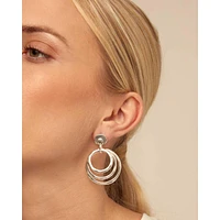 UNOde50 Sterling Silver Metal Hoop Earrings