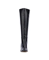 New York & Company Women's Isabelle - Croc Embossed Boots