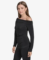 Halston Women's Ruched Off-The-Shoulder Top