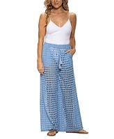 Dotti Women's Cotton Openwork Dot Drawstring-Waist Pants