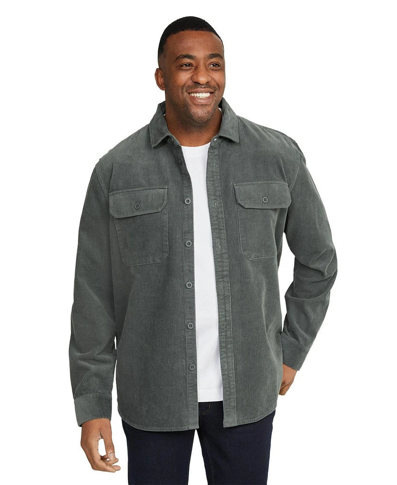 Johnny Bigg Big & Tall Stan Corduroy Overshirt