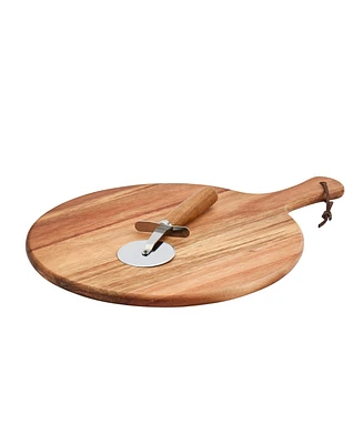 Tabletops Gallery Acacia Pizza Peel Cutter