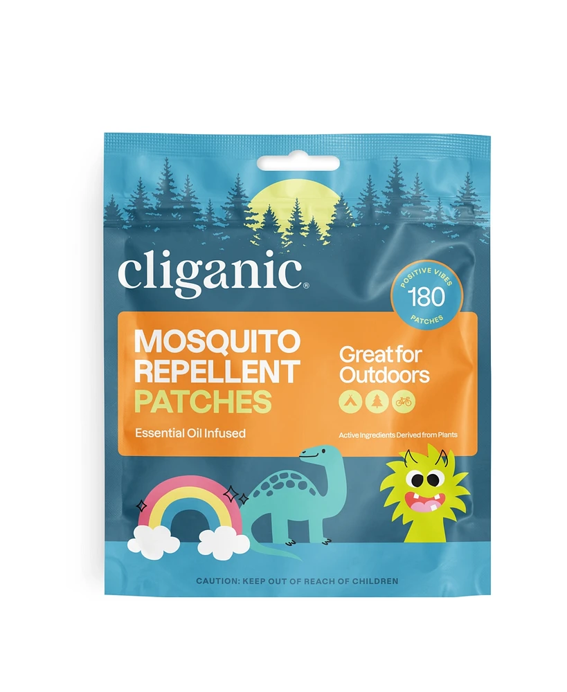 Cliganic Repellent Patches, Kids Positive Vibes, 180ct - Assorted Pre