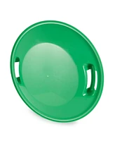 Slippery Racer Downhill Pro Buddy The Elf Plastic Saucer Disc Snow Sled, Green