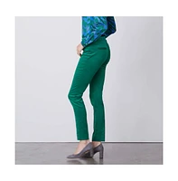 Etcetera Women's Stretch Corduroy Pants Emerald