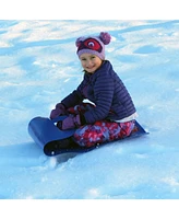 Flexible Flyer Flying Carpet Lightweight Roll Up Plastic Winter Snow Sled, Blue