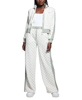 Guess Women's Printed Zip-Front Sweatshirt