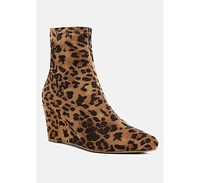 London Rag Yara Microfiber Wedge Sock Boots