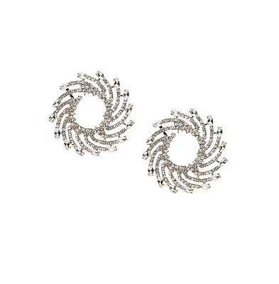 Sohi Women's Swirl Drop Earrings
