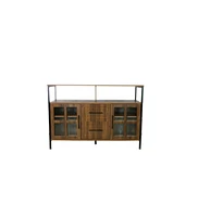 Slickblue Living Room Shelves with Two Storage Compartments Stylish Organization for Your Space