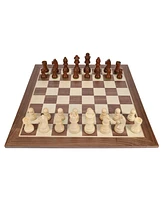 We Games French Staunton Chess Set - Weighted Pieces & Walnut Wood Board 14.75 in.