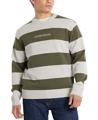 Guess Jeans Men's Stripe Logo Sweater