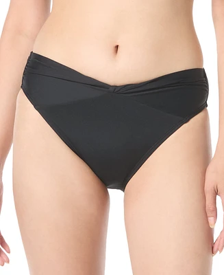 Vince Camuto Women's Twist-Waist Mid-Rise Bikini Bottoms