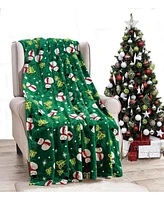 Kate Aurora Cozy Christmas Snowman Throw, 50" x 60"