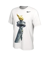 Nike Men's and Women's White New York Liberty 2024 Wnba Finals Champions Authentic Parade T-Shirt