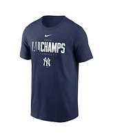 Nike Men's Navy New York Yankees 2024 American League Champions Logo T-Shirt