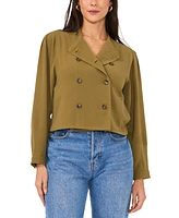 Vince Camuto Women's Double-Breasted Cropped Jacket