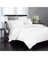 Charter Club Damask 1.5" Stripe 550 Thread Count 100% Cotton 3-Pc. Duvet Cover Set, Full/Queen, Exclusively at Macy's