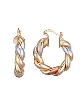 Macy's Triple Color Hoop Earrings