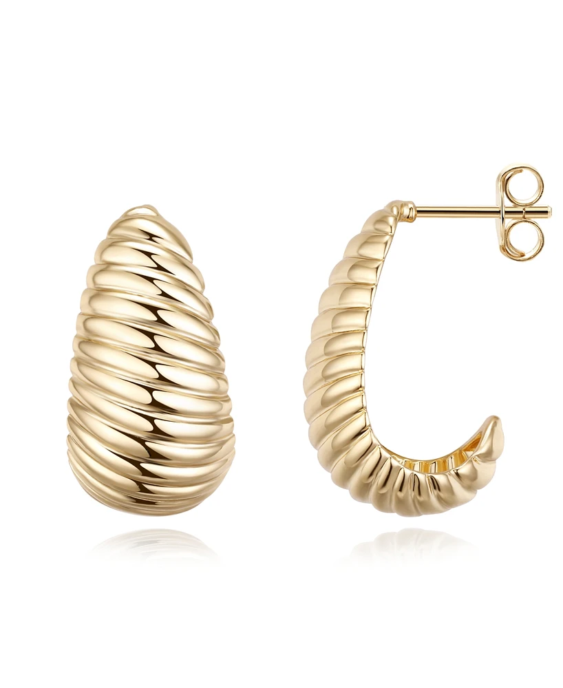 Macy's Stripe Design Dome Earrings