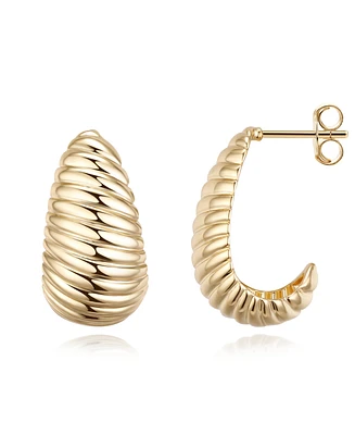 Macy's Stripe Design Dome Earrings