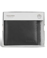 Champs Men's Classic Collection Leather Multi-Wing Id Wallet