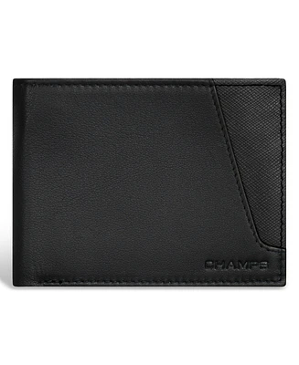 Champs Men's Iconic Collection Leather Top Wing Wallet