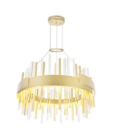 Cwi Lighting 14" Metal Millipede Led Chandelier