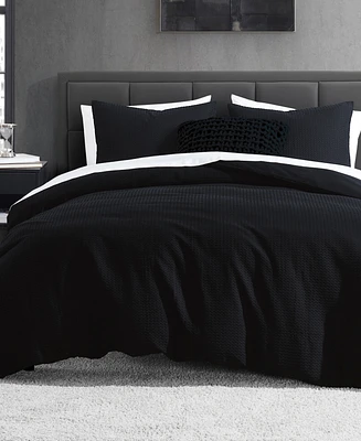Dkny Modern Waffle 3 Piece Duvet Cover Set