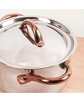 BergHOFF Ouro Gold 18/10 Stainless Steel 8" Stockpot with Ss Lid, 5qt.