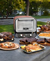 Ninja Woodfire Pizza Oven, 8-in-1 Outdoor Oven, 5 Pizza Settings, Up to 700 Fahrenheit High Heat, Bbq (Barbecue) Smoker