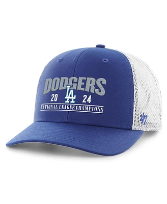 '47 Brand Men's Royal Los Angeles Dodgers 2024 National League Champions Trucker Adjustable Hat