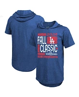 Majestic Men's Royal Los Angeles Dodgers 2024 World Series Tri-blend Hoodie T-shirt