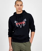 Hugo Boss Men's Dueleyo Long Sleeve Howling Hounds Graphic Hoodie