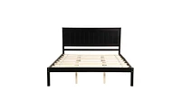 Slickblue Platform Bed Frame with Headboard - Wood Slat Support