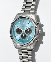 Michael Kors Men's Lexington Chronograph Silver-Tone Stainless Steel Watch 44mm