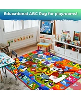 Quokka 78x59 Abc Classroom Rug for Kids - Alphabet Learning Area