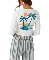 O'Neill Juniors' Paradise Point Winter White Long-Sleeve T-Shirt