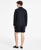 Alfani Mens Alfatech Shorts Quarter Zip Pullover Exclusively At Macys