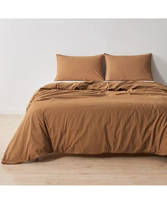 Verlee Linery & Co. 100% Pima Cotton Percale Duvet Set