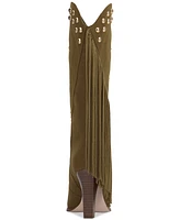 Jessica Simpson Women's Rosera Studded Fringe Cowboy Boots
