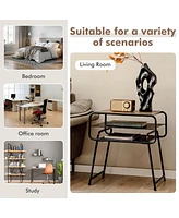 Gymax 3-tier Side End Sofa Display Table Compact Nightstand for Bedroom Living Room